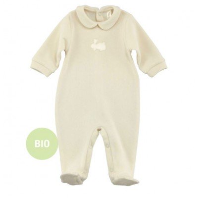 Délicat pyjama en coton bio pour bébé - Puérinature 